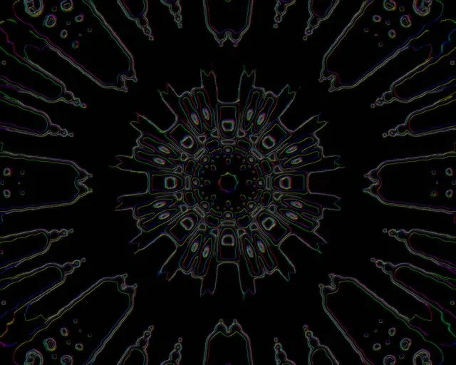 Radiant Neon Tunnel VJ Loop 5:4 Industrial 60fps Screensaver Kaleidoscope