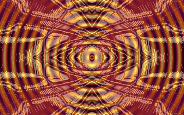 16:10 Macbook Neon Tunnel Screensaver 60fps Golden Vortex VJ Loop