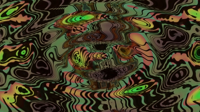 Neon tunnel 60fps liquid swirl orange black vj loop motion background