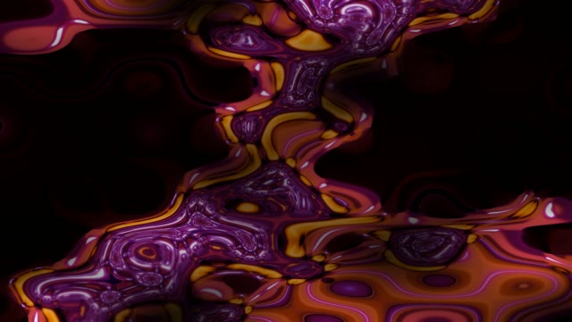 Neon Tunnel 60fps Purple Gold Liquid Swirl Abstract Motion
