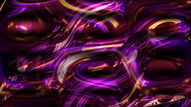 Neon Tunnel 60fps Purple Gold Twisting Light Waves VJ Loop