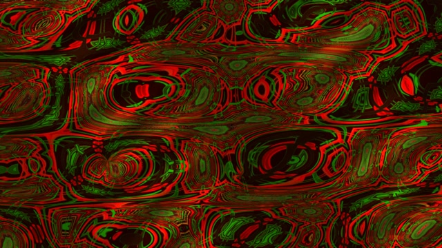 Neon tunnel 60fps swirling green red organic loops VJ animation