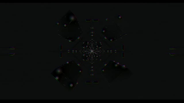 Neon Tunnel 60fps with Radial Geometric Patterns and Colorful Light Particles