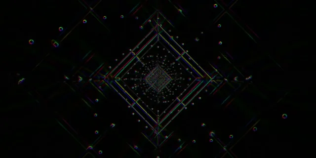 Neon Tunnel Recursive Diamond Vortex 2:1 Univisium 60fps VJ Loop Screensaver