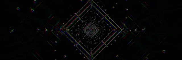 Neon Tunnel Infinite Diamond Vortex 3:1 Ultrawide 60fps VJ Loop Screensaver