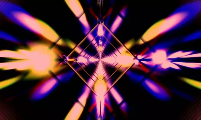 Neon Tunnel Diamond Vortex 5:3 Wide 60fps VJ Loop Screensaver
