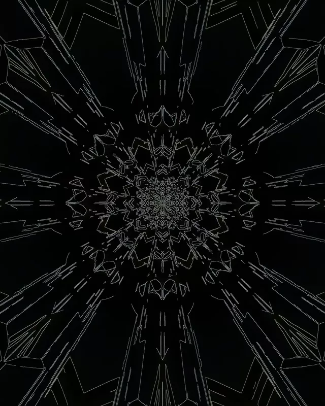 מגן מסך מנהרת ניאון גיאומטרית שחורה 60fps 4:5 Instagram VJ Loop