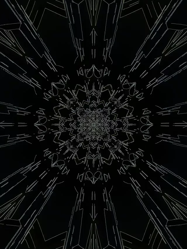 Neona Tunelis Melna Sniegpārsla Ekrānsaudzētājs 3:4 iPad Portrait 60fps VJ Loop