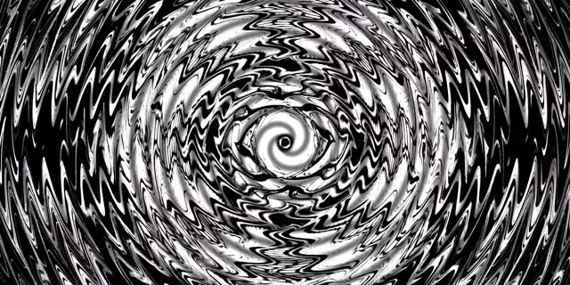 Neon Tunnel Black White Spiral Vortex Vj Loop 2:1 Univisium 60fps Screensaver