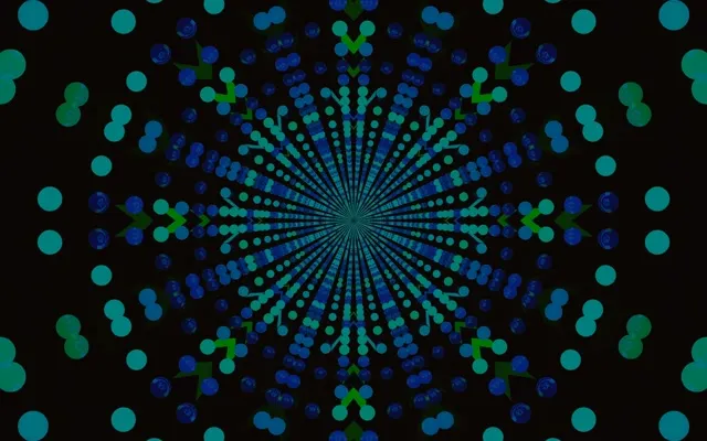 Neon Tunnel Dot Burst Kaleidoscope 16:10 MacBook 60fps Screensaver Vj Loop