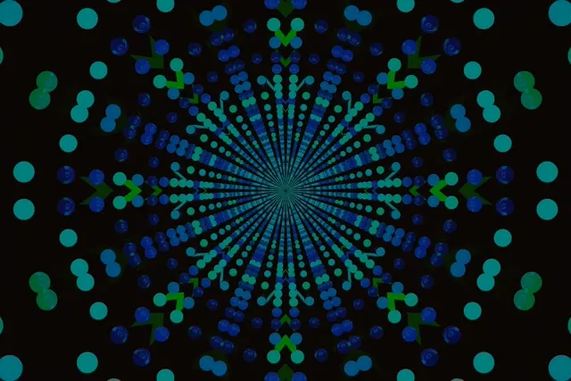 Neon Tunel Točka Mandala Eksplozija VJ Loop 3:2 Surface 60fps Čuvar Zaslona