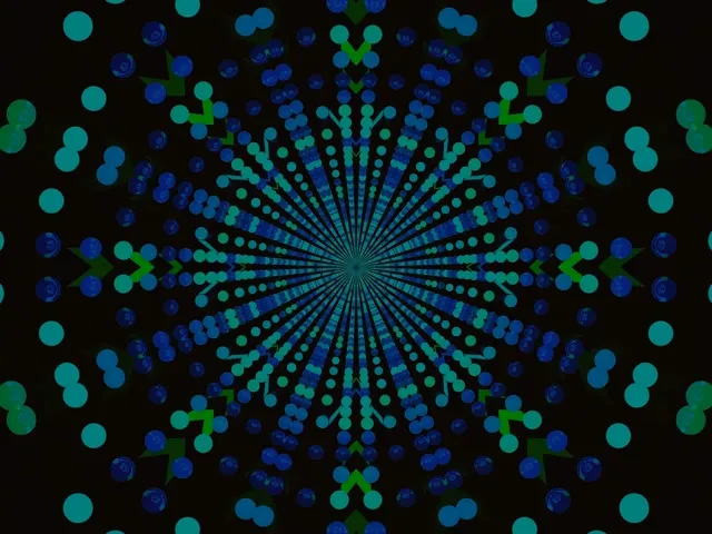 Neon Tunnel Kaleidoskop Punkt Burst 4:3 Classic 60fps Screensaver Vj Loop