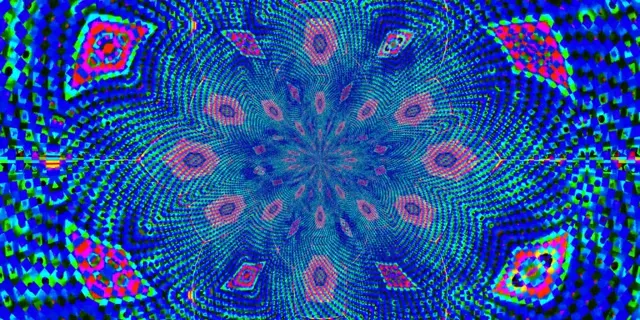 Neon Tunnel Swirling Dot Vortex Vj Loop 2:1 Univisium 60fps Screensaver