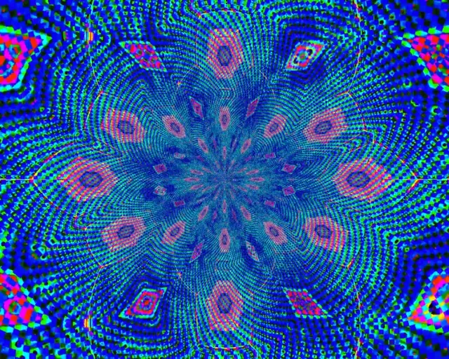 Neon Tunnel Blue Spiral Bloom Vj Loop 5:4 Industrial 60fps Screensaver