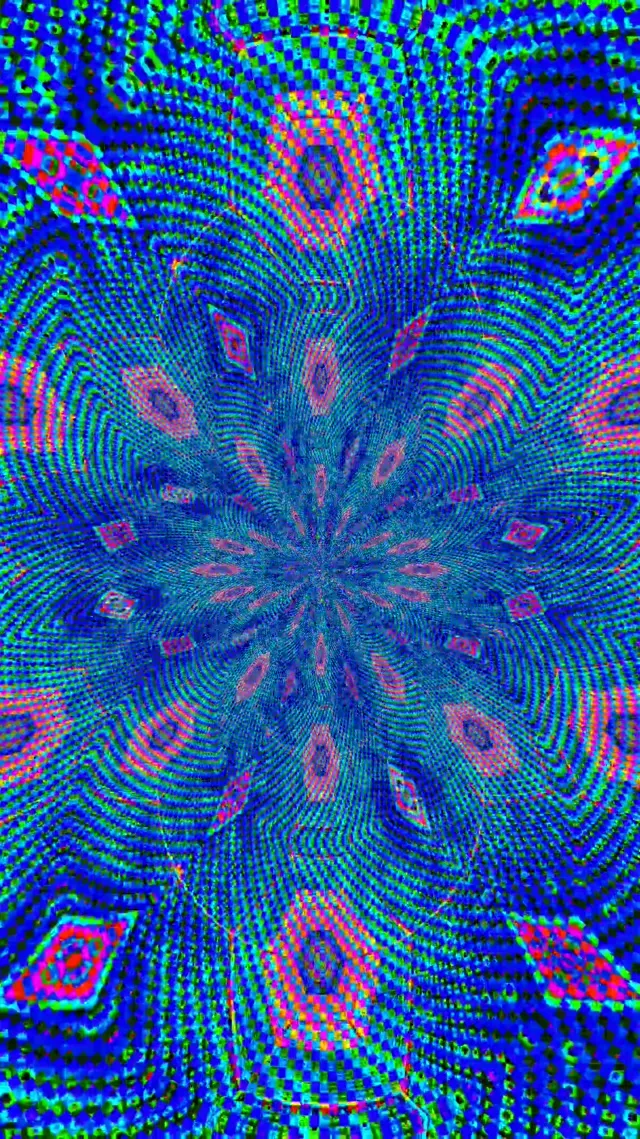 Neon Tunnel Blue Swirl Bloom VJ Loop 9:16 Reels 60fps Screensaver