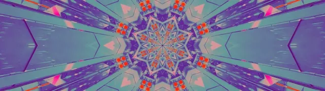 Neon Tunnel Kaleidoscope Star Burst Vj Loop 32:9 Super Ultrawide 60fps Screensaver