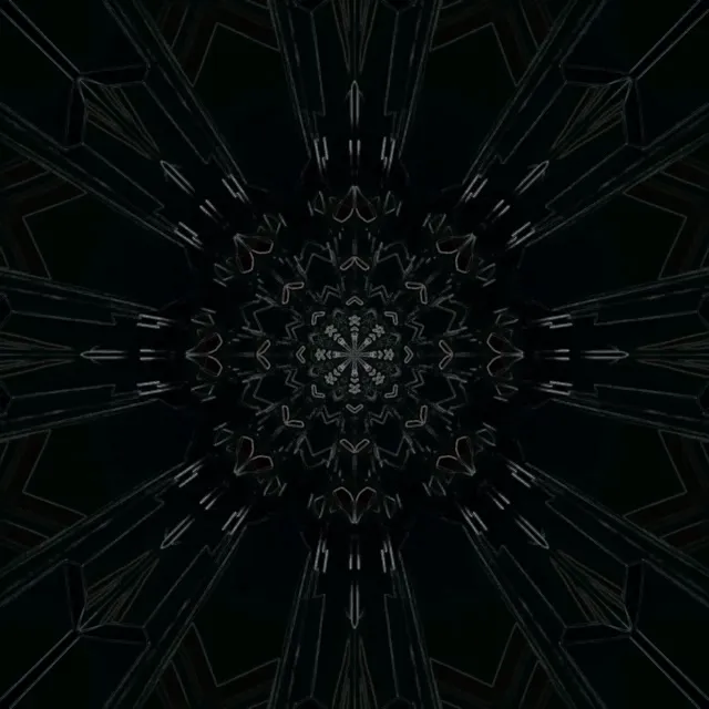 Neon Tunnel Kaleidoscope Mandala VJ Loop 1:1 Square 60fps Screensaver