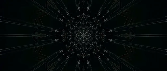 Neon Tunnel Kaleidoscope Mandala VJ Loop 21:9 Ultrawide 60fps Screensaver