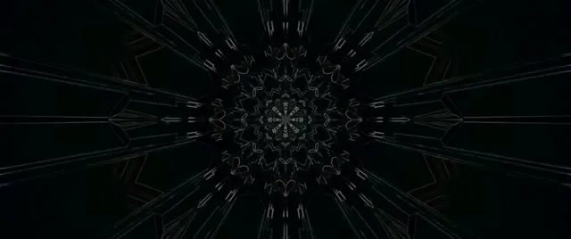 تونل نئون کالیدوسکوپ ماندالا VJLoops 2.39:1 سینماسکوپ 60fps محافظ صفحه