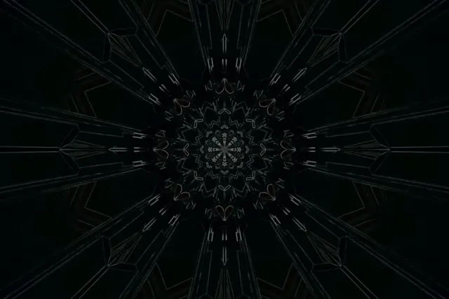 Đường Hầm Neon Mandala Vạn Hoa Cảnh VJ Loop 3:2 Surface 60fps Screensaver