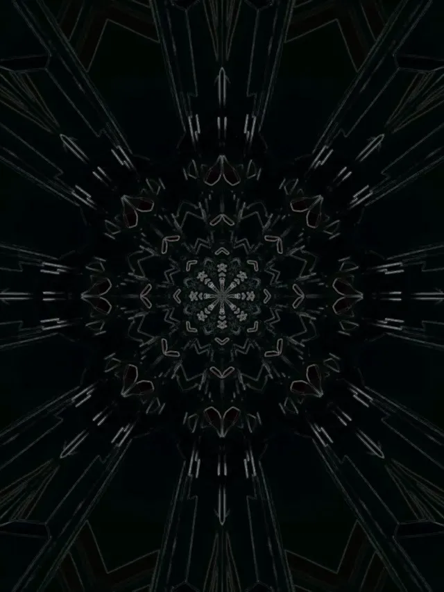 Neon Tunnel Cyan Magenta Mandala VJ Loop 3:4 iPad Portrait 60fps หน้าจอประหยัด