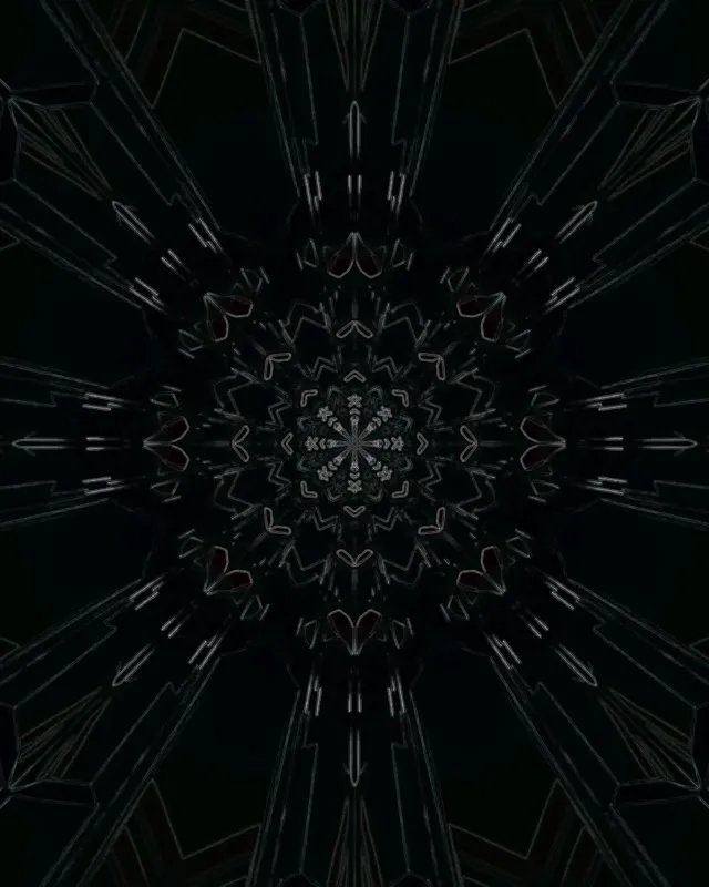 Tunel Neon Caleidoscop Mandala VJ Loop 4:5 Instagram 60fps Screensaver