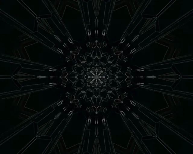 Neon Tunel Kaleidoskop Zvezdani Prasak VJ Loop 5:4 Industrijski 60fps Čuvar Ekrana
