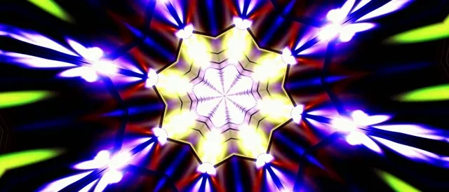 Neon Tunnel Kaleidoscope Burst VJ Loop 21:9 Ultrawide 60fps Screensaver