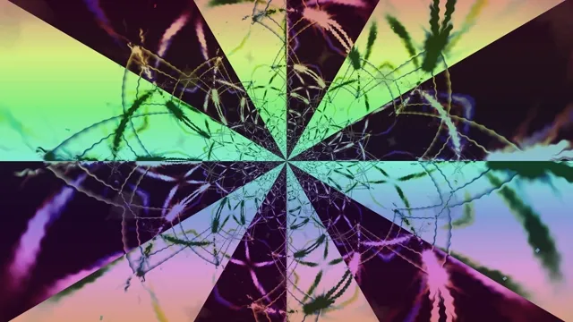 Neon Tunnel Cannabis Kaleidoscope VJLoops 4K UHD 60fps Screensaver