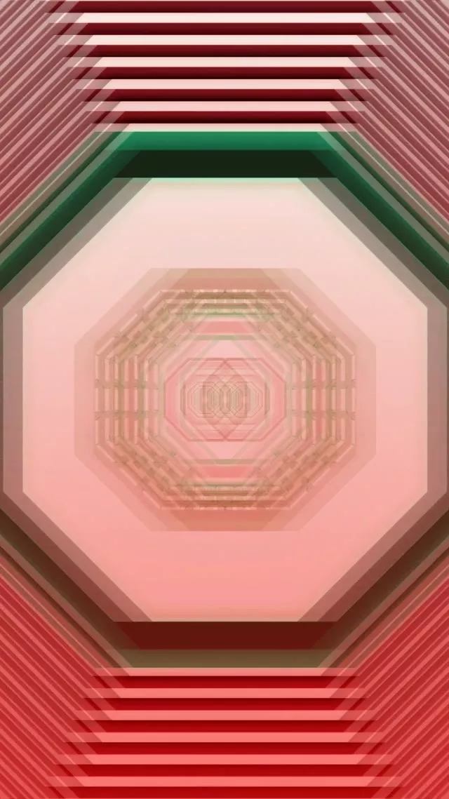 Túnel Neón Vórtice Octagonal Concéntrico 9:16 Reels 60fps VJ Loop Protector de Pantalla