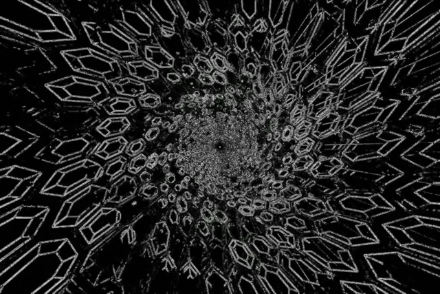 नियॉन टनल क्रिस्टल हेक्सागन स्क्रीनसेवर 3:2 सरफेस 60fps VJ Loop