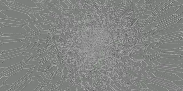 نفق نيون دوامة مضلع كريستال VJ Loop 2:1 يونيفيجيوم 60fps حافظة شاشة