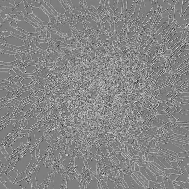 Neonový Tunel Křišťálový Radiální Výbuch 1:1 Čtvercový 60fps Spořič VJ Loop