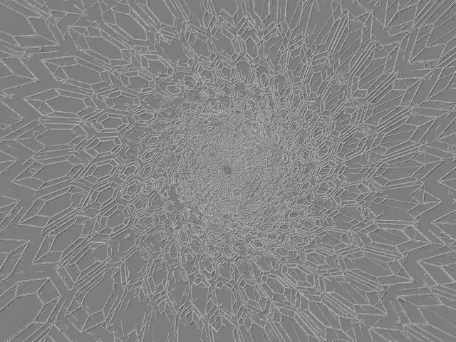 Túnel de Neón Cristal Explosión Radial 4:3 Classic 60fps Salvapantallas Vj Loop