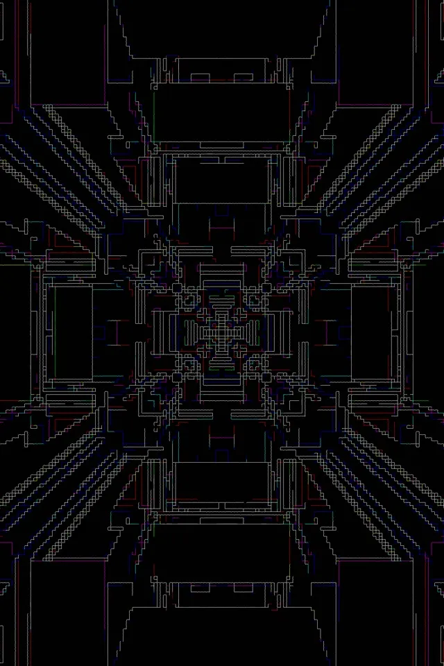 霓虹隧道像素网格 2:3 照片竖屏 60fps 屏保 VJLoops