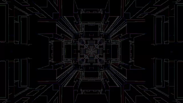 ネオントンネル ダーク 回路 スクリーンセーバー 4K UHD 60fps VJLoops