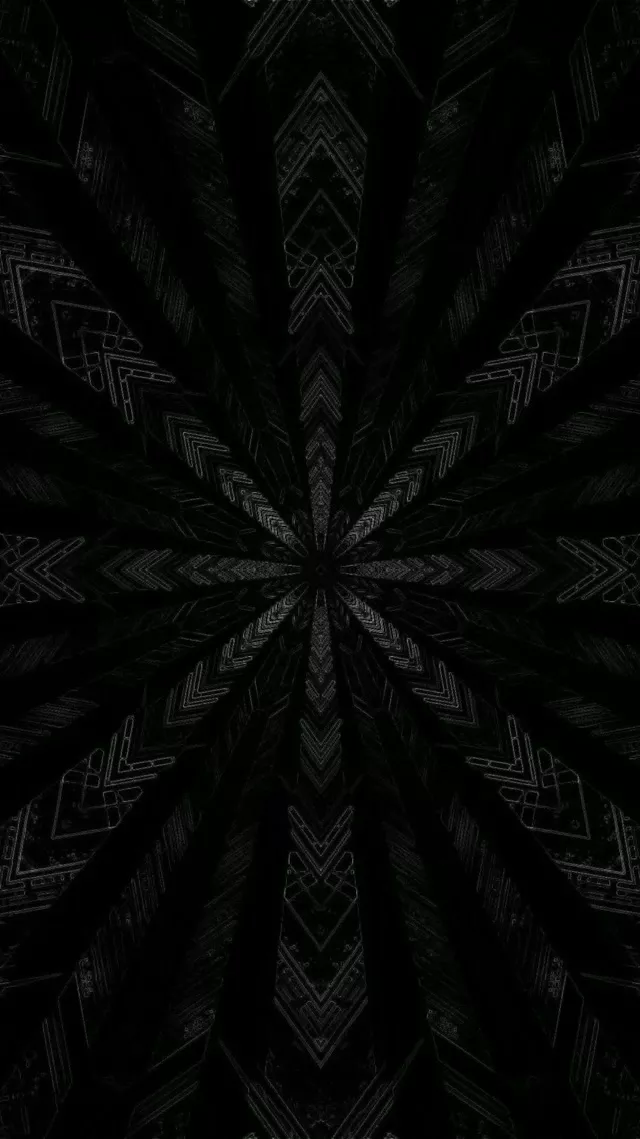 Neon Tonnel Donker Fraktaal Ster Bars VJLoops 9:16 Reels 60fps Skermbespaarder