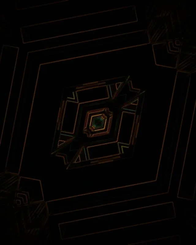 Túnel de Neó Vòrtex de Diamant en Espiral VJLoops 4:5 Instagram 60fps Estalvi de Pantalla