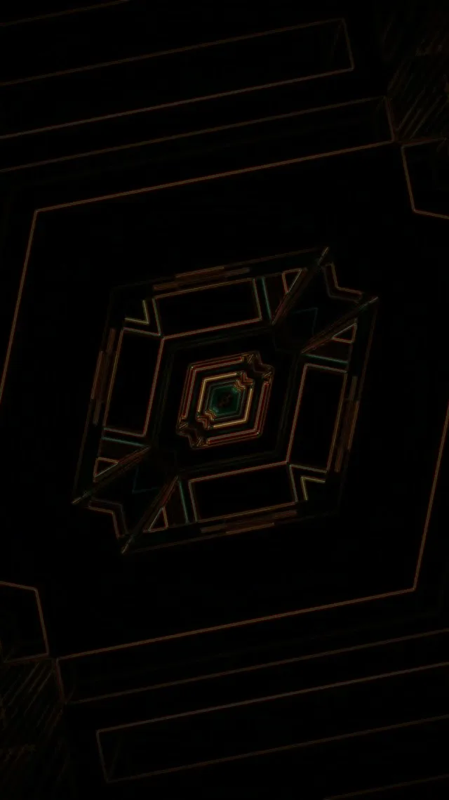 Neon Tunnel Diamond Vortex Vj Loop 9:16 Reels 60fps Screensaver