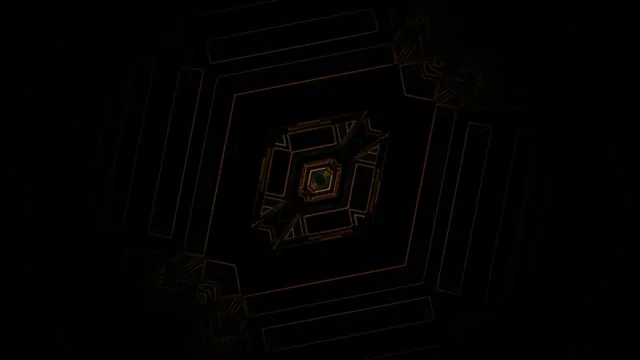 מנהור ניאון זהב כהה שומר מסך 4K UHD 60fps VJ Loop