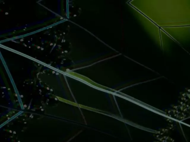 Terowong Neon Grid Heksagon VJLoops 4:3 Classic 60fps Penyelamat Skrin