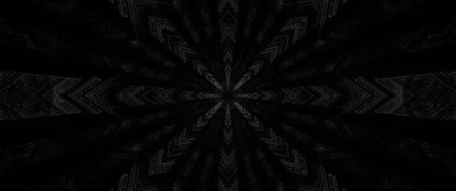 تونل نئون انفجار ستاره کالیدوسکوپ تاریک 2.39:1 Cinemascope 60fps محافظ صفحه VJ Loop