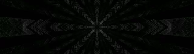 Neon Tunnel Donkere Kaleidoscoop Ster Uitbarsting 32:9 Super Ultrawide 60fps Schermbeveiliging VJLoops