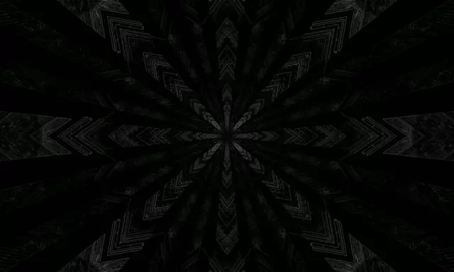 نفق نيون كاليدوسكوب مظلم انفجار نجمة VJ Loop 5:3 عريض 60fps حافظة شاشة