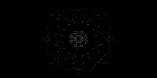 Neon Tonnel Donker Mandala Kaleidoskoop VJLoops 2:1 Univisium 60fps Skermbeskermer