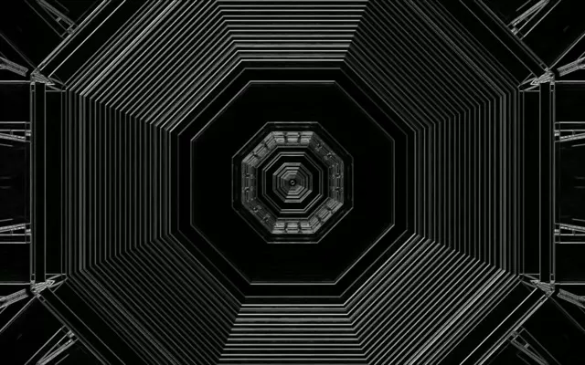 Неон Тунел Темен Осумаголник Вртлог VJ Loop 60fps 16:10 MacBook Заштитник