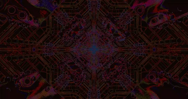 霓虹隧道暗红赛博屏保 4K UHD 60fps VJ循环