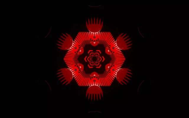 Fractal Hexàgon Túnel Neó VJ Loop 16:10 MacBook 60fps Estalviapantalles