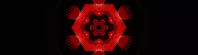 Túnel Neon Explosión Calidoscopio Fractal 32:9 Super Ultrawide 60fps Protector de Pantalla VJ Loop