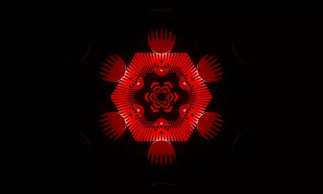 Túnel Neón Explosión Calidoscopio Fractal 5:3 Wide 60fps Protector de Pantalla Vj Loop